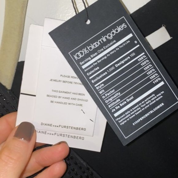~Diane von Furstenberg Julian Two Beaded Silk Wrap Dress Black Sz 6 *EUC* $789 - Picture 13 of 15